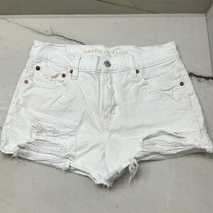 American Eagle White Denim Shorts